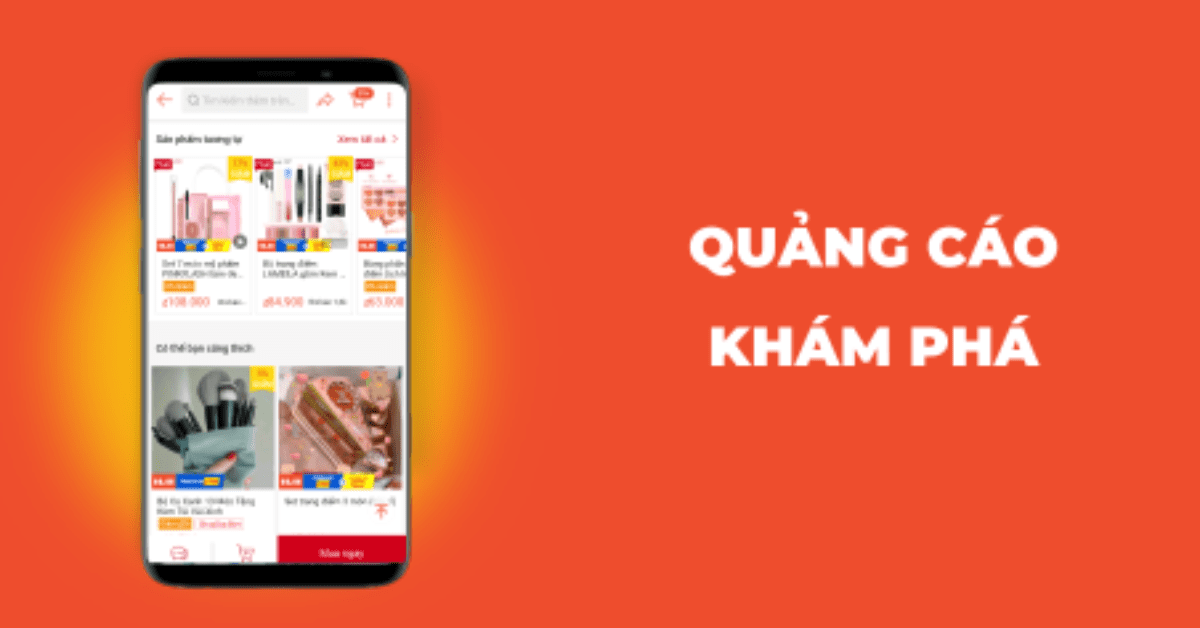 Quảng cáo khám phá trên Shopee