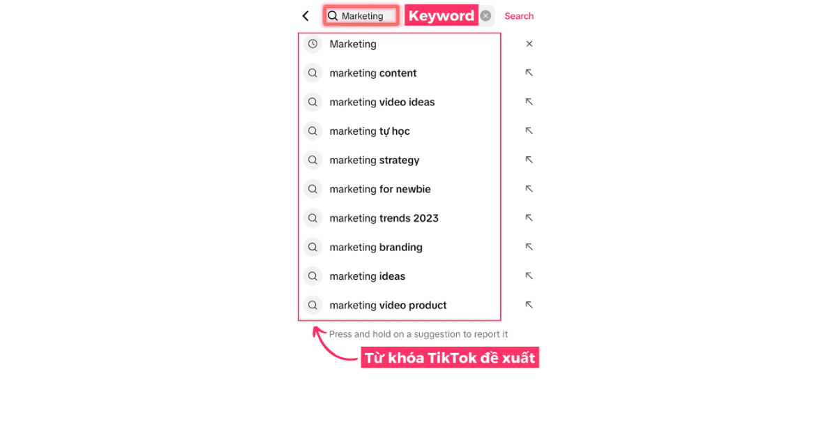 Bước 2: Nghiên cứu từ khóa TikTok