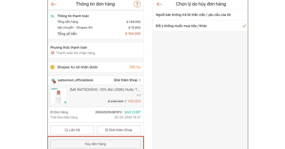 Tránh các hành vi mua sắm bất thường 