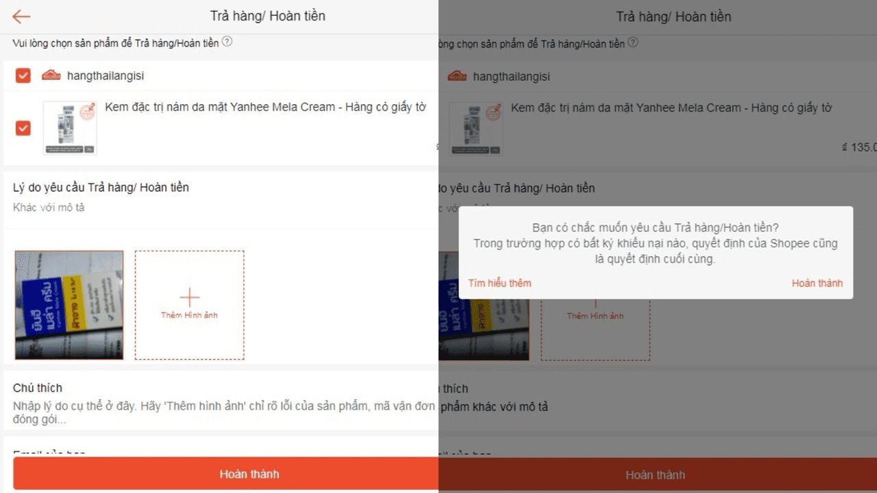 Cung cấp bằng chứng và gửi yêu cầu